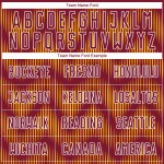 Maglia da calcio personalizzata con stampa a sublimazione Crimson Gold-White Line Maglia da calcio personalizzata con stampa a sublimazione Crimson Gold-White Line