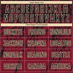 Maglia da calcio personalizzata Crimson Black-Crema con stampa a sublimazione Maglia da calcio personalizzata Crimson Black-Crema con stampa a sublimazione