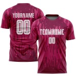 Maglia da calcio personalizzata Crimson White Away Sublimation Maglia da calcio personalizzata Crimson White Away Sublimation