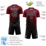 Maglia da calcio personalizzata Crimson Black-White Abstract Fragment Art Sublimation Uniform Maglia da calcio personalizzata Crimson Black-White Abstract Fragment Art Sublimation Uniform