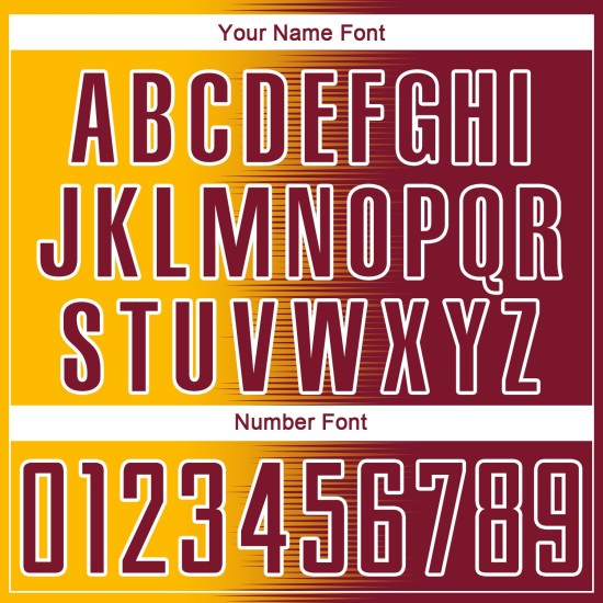 Maglia da calcio personalizzata con stampa a sublimazione Crimson Gold-White Gradient Line Maglia da calcio personalizzata con stampa a sublimazione Crimson Gold-White Gradient Line