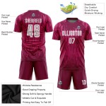 Maglia da calcio personalizzata Crimson White Away Sublimation Maglia da calcio personalizzata Crimson White Away Sublimation