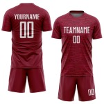 Maglia da calcio personalizzata Crimson White Sublimation Maglia da calcio personalizzata Crimson White Sublimation