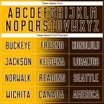 Maglia da calcio personalizzata con stampa a sublimazione con gradiente marrone oro-bianco Maglia da calcio personalizzata con stampa a sublimazione con gradiente marrone oro-bianco