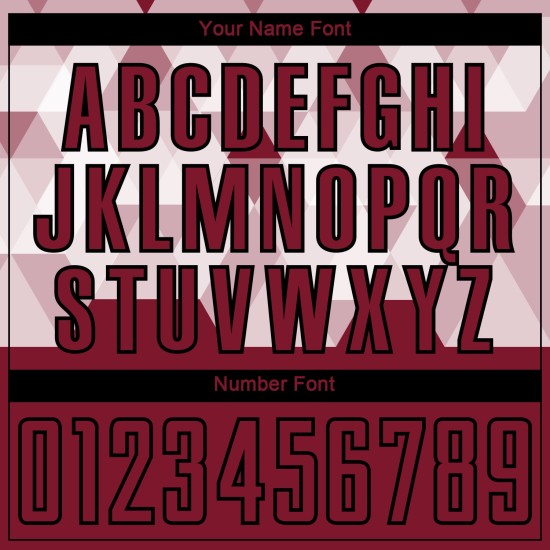 Maglia da calcio personalizzata Crimson Black Geometric Shapes Sublimation Maglia da calcio personalizzata Crimson Black Geometric Shapes Sublimation