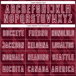 Maglia da calcio personalizzata Crimson White Geometric Shapes Sublimation Maglia da calcio personalizzata Crimson White Geometric Shapes Sublimation