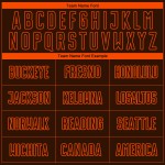 Maglia da calcio personalizzata con stampa sublimatica a righe marroni e arancioni sfumate Maglia da calcio personalizzata con stampa sublimatica a righe marroni e arancioni sfumate