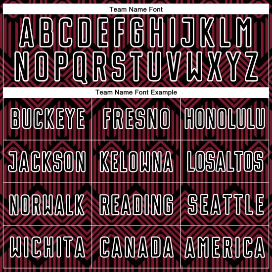 Maglia da calcio personalizzata Crimson Black-White con forme geometriche astratte stampate a sublimazione Maglia da calcio personalizzata Crimson Black-White con forme geometriche astratte stampate a sublimazione