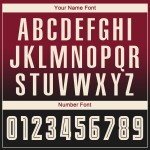 Maglia da calcio personalizzata Crimson Cream-Black con stampa sublimatica a maniche lunghe e sfumata Maglia da calcio personalizzata Crimson Cream-Black con stampa sublimatica a maniche lunghe e sfumata