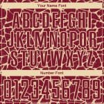 Maglia da calcio personalizzata Crimson Cream Abstract Network Splash Sublimazione Uniforme da calcio Maglia da calcio personalizzata Crimson Cream Abstract Network Splash Sublimazione Uniforme da calcio