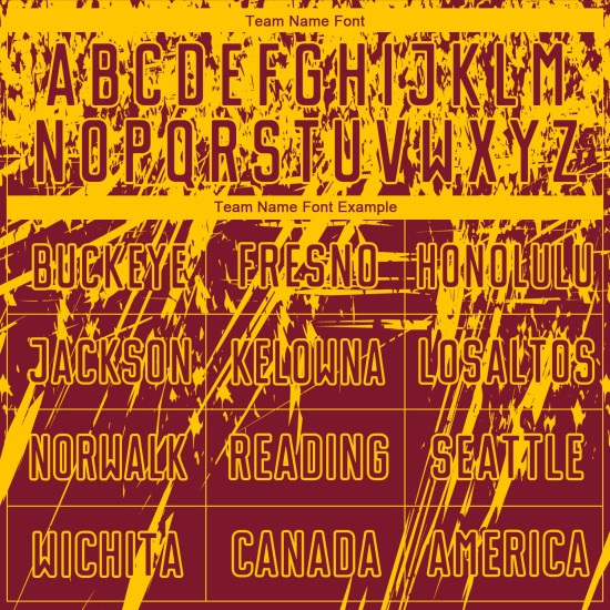 Maglia da calcio personalizzata Crimson Yellow Sublimation Maglia da calcio personalizzata Crimson Yellow Sublimation