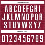 Maglia da calcio personalizzata Crimson White Sublimation Maglia da calcio personalizzata Crimson White Sublimation