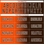 Maglia da calcio personalizzata con stampa a sublimazione con gradiente marrone-arancio-bianco Maglia da calcio personalizzata con stampa a sublimazione con gradiente marrone-arancio-bianco